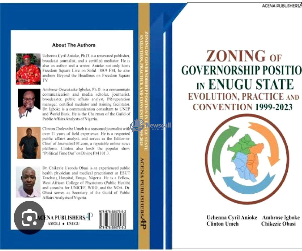 Political Heavyweights Commend "The Quartets" for Publishing Book Concerning Zoning in Enugu State Ahead of 2027 Elections