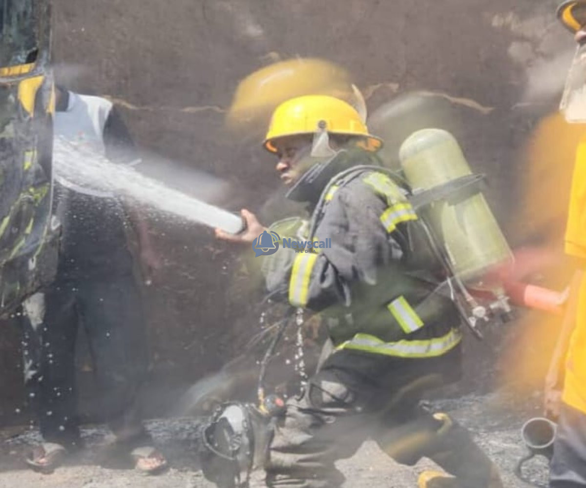 Twins Escape Death as Inferno Destroys Building in Abakaliki