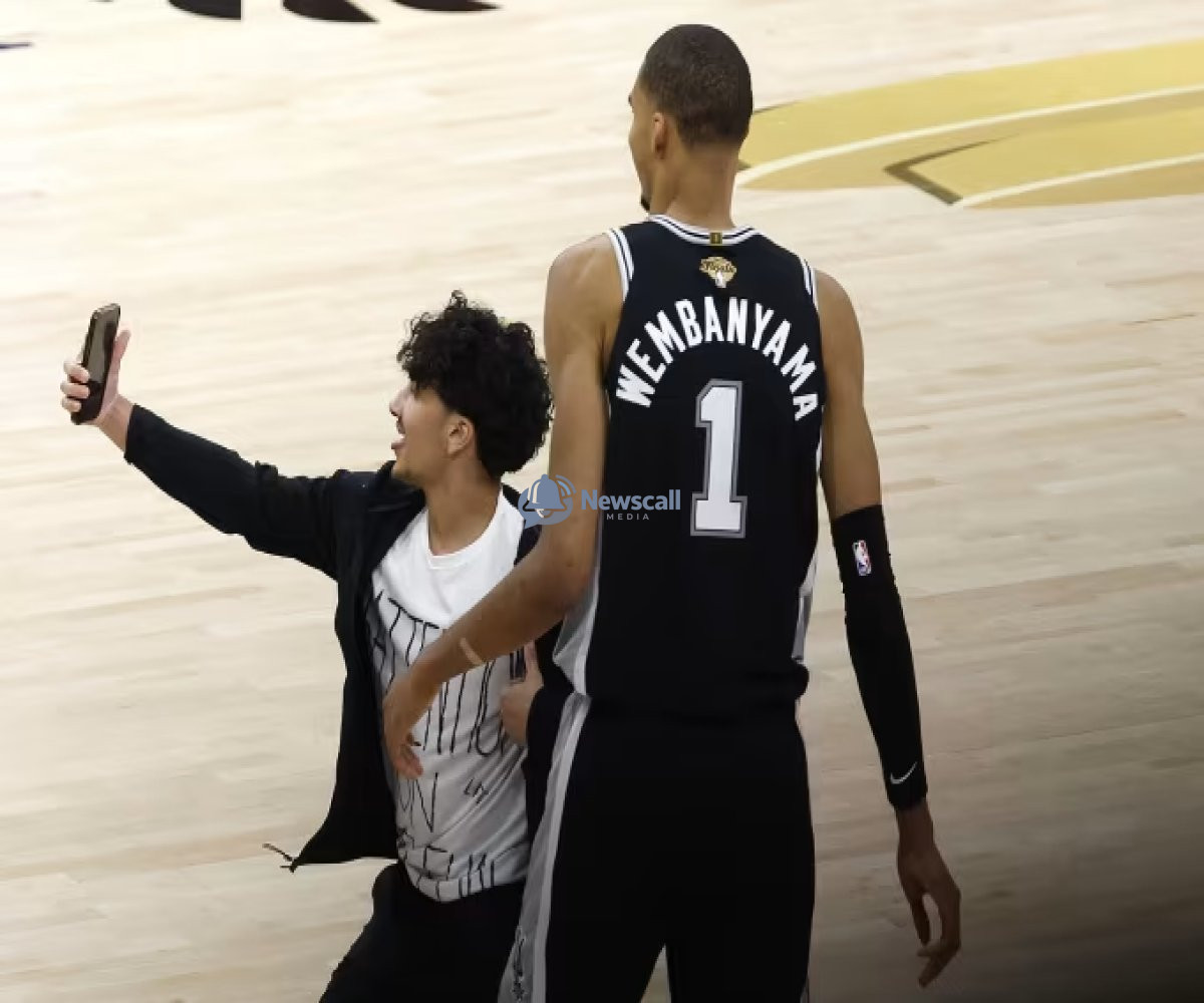 Fan Jumps Court During NBA Finals to Grab a Selfie With Victor Wembanyama  Now Banned for Life