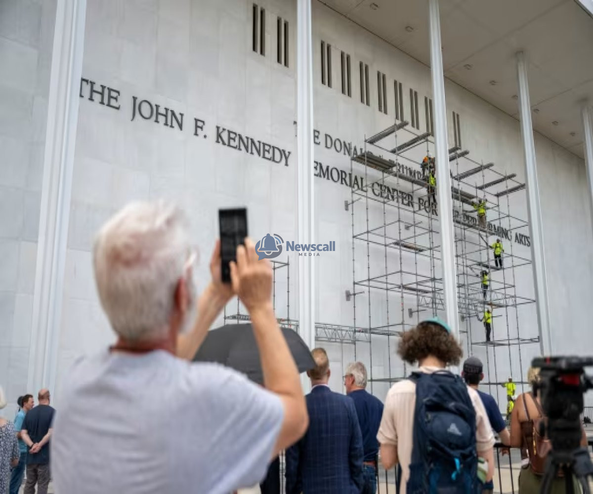 Trump’s Name Comes Off the Kennedy Center  And Some Cheered.