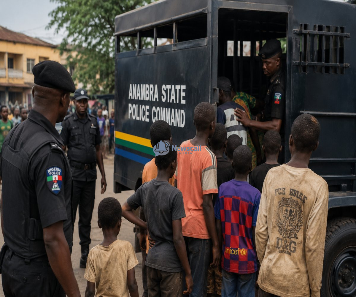 Police Detain 36 in Anambra Over Alleged Child Labour, Street Hawking
